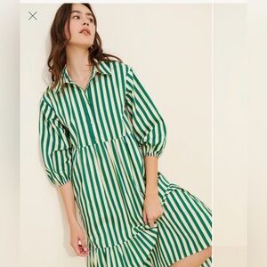 The Bettina Tiered Shirtdress by Maeve